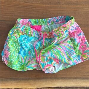 Lilly Pulitzer Pink and Green Luxletic Shorts